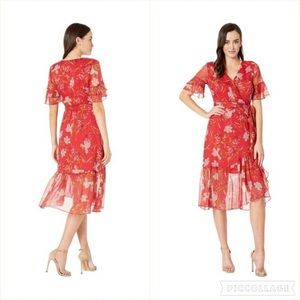 NEW Vince Camuto Oasis Bloom Floral Midi Dress size 0